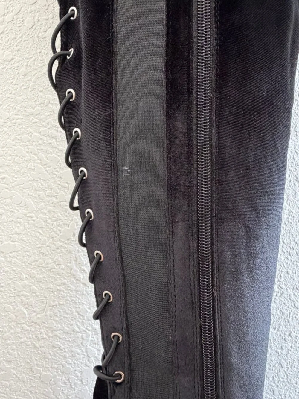 Torrid Black Over the Knee Heel Boot - Size 8WW